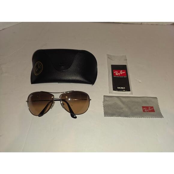 Ray-Ban Aviator Sunglasses w/ Case Arista Frame RB 3293 Gradient Lenses - Picture 1 of 6